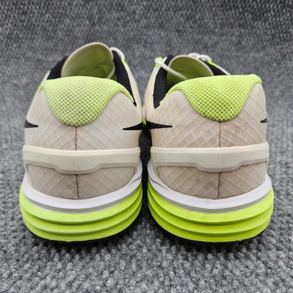Nike (Men's 12) White Volt Lunar Control 3 Spiked Golf Shoes Lace Up 704665-102